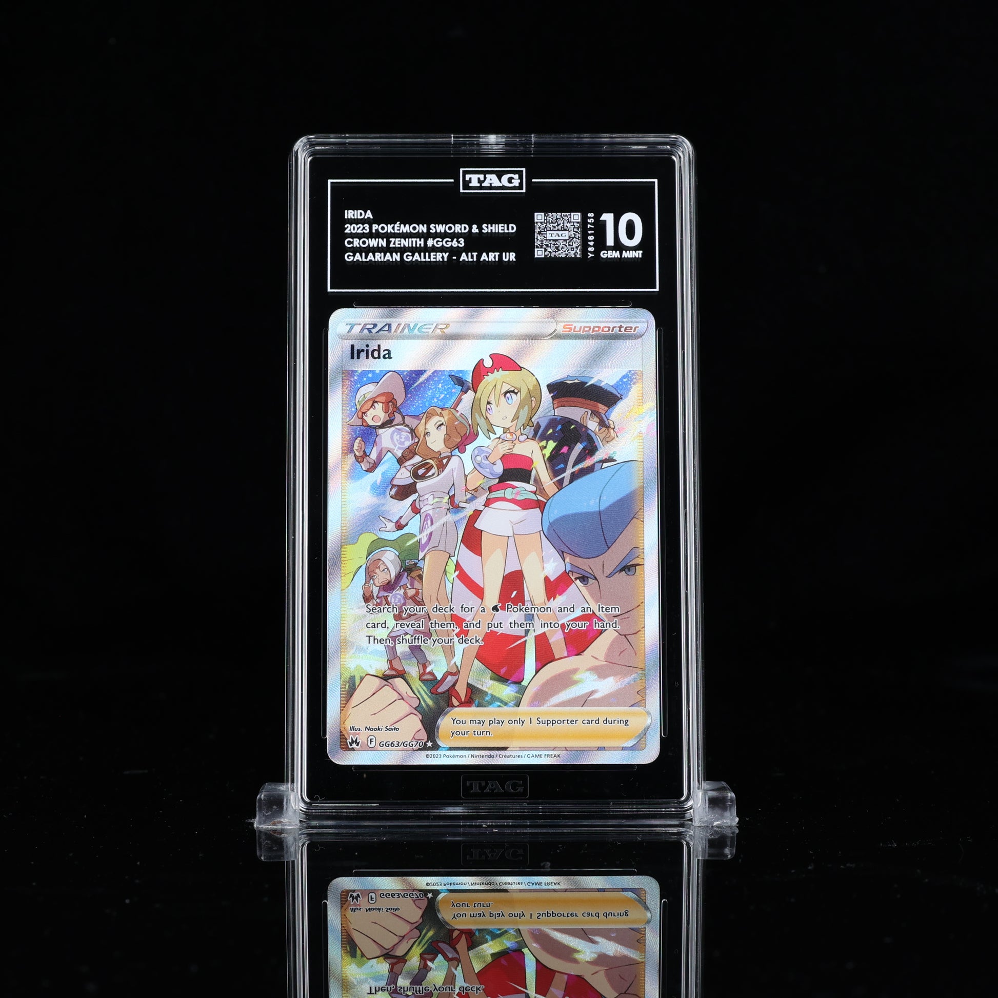 Irida Galarian Gallery Crown Zenith #GG63 TAG 10 - Poke-Collect
