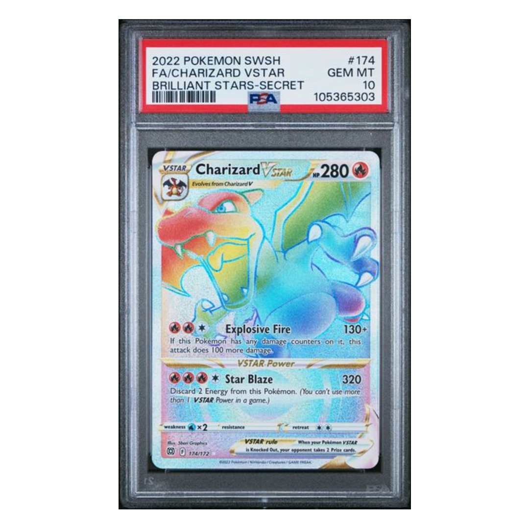 Charizard VSTAR FA Brilliant Stars #174 PSA 10 - Poke-Collect