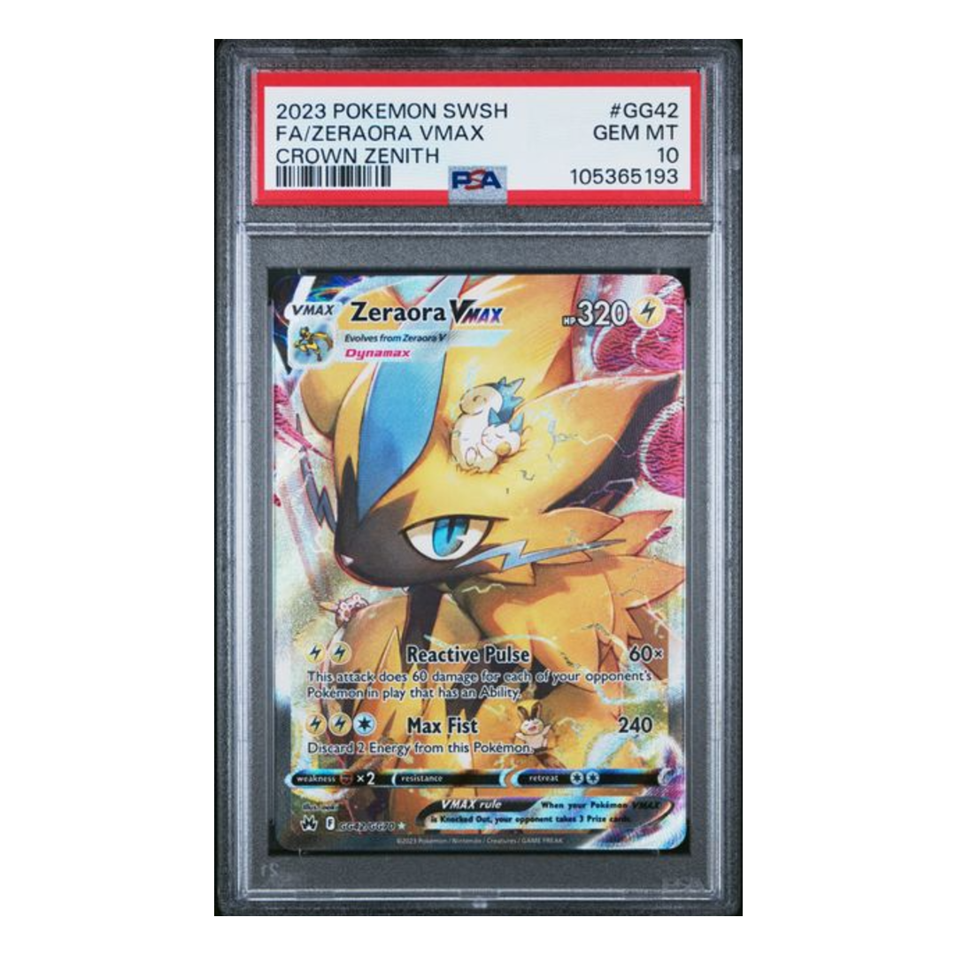 Zeraora VMAX FA Crown Zenith #GG42 PSA 10 - Poke-Collect