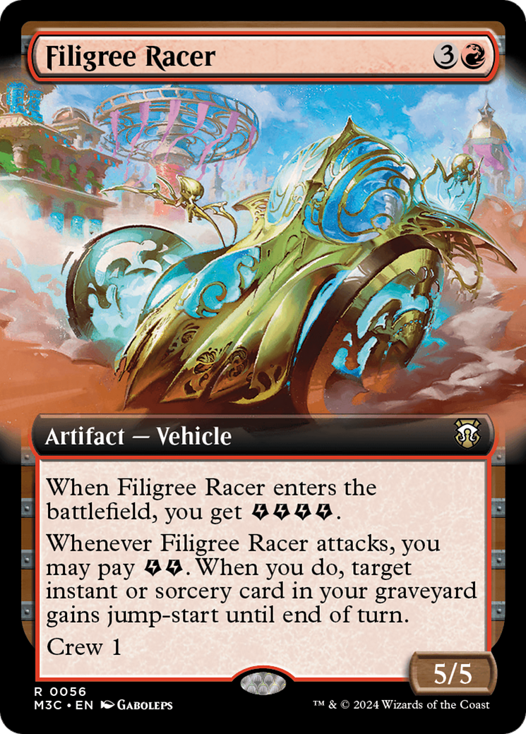 Filigree Racer (M3C-056) - Modern Horizons 3 Commander: (Extended Art) - Poke-Collect