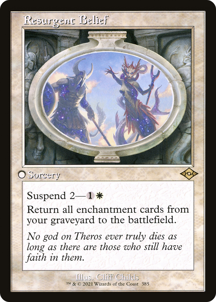 Resurgent Belief (MH2-385) - Modern Horizons 2 Foil - Poke-Collect