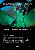 Teval, Arbiter of Virtue (TDM-373) - Tarkir: Dragonstorm: (Showcase) (Borderless) - Poke-Collect