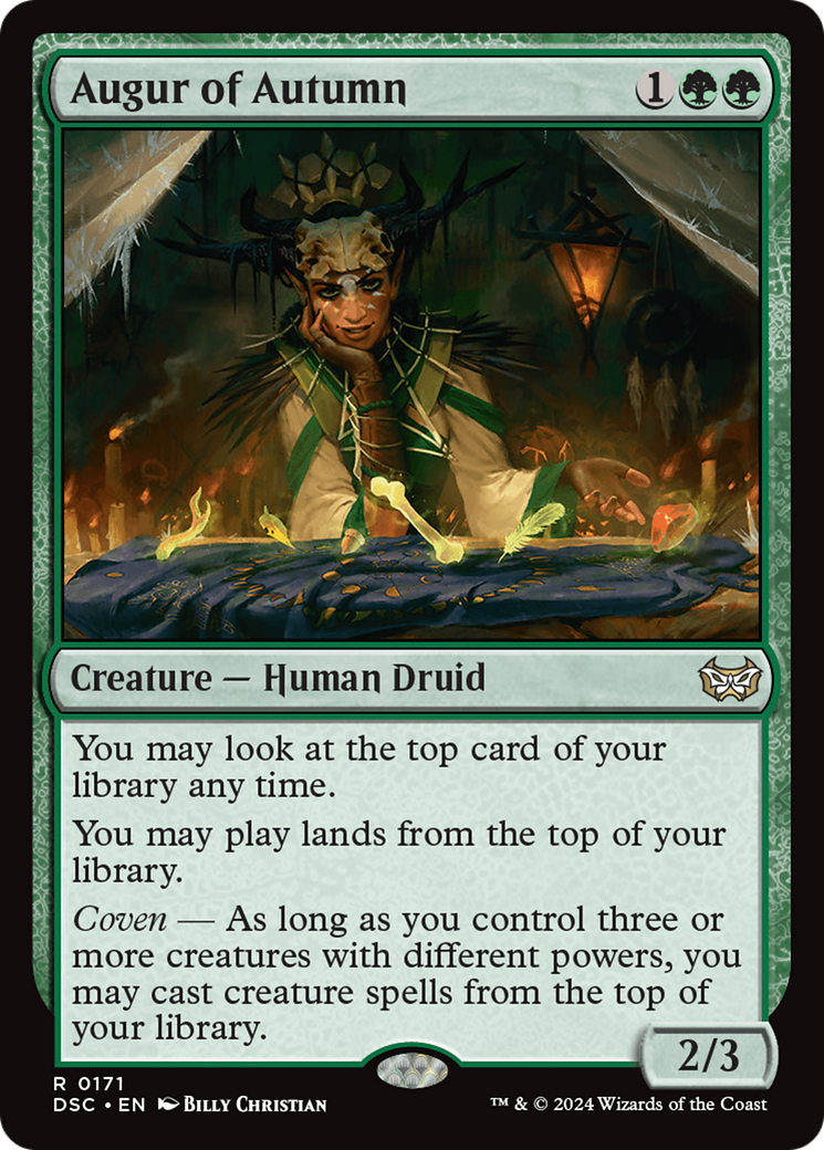 Augur of Autumn (DSC-171) - Duskmourn: House of Horror Commander - Poke-Collect
