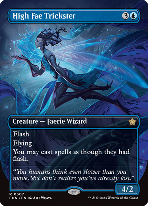 High Fae Trickster (FDN-307) - Foundations (Borderless) Foil - Poke-Collect