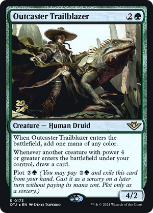 Outcaster Trailblazer (PRE-173) - Outlaws of Thunder Junction Promos Foil - Poke-Collect