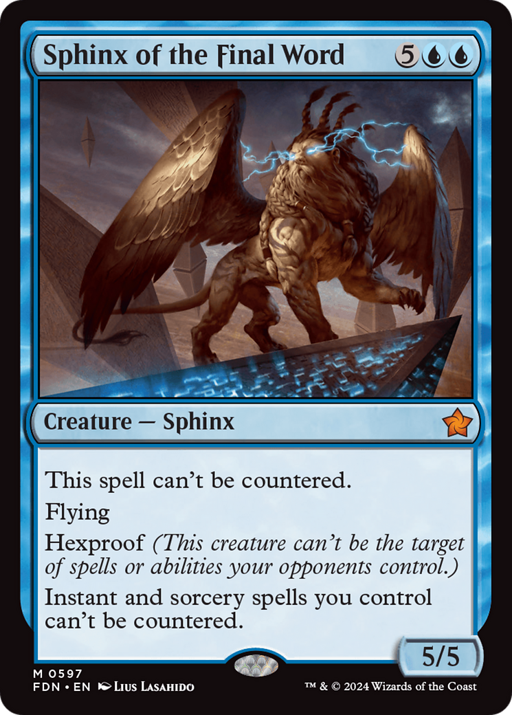 Sphinx of the Final Word (FDN-597) - Foundations - Poke-Collect