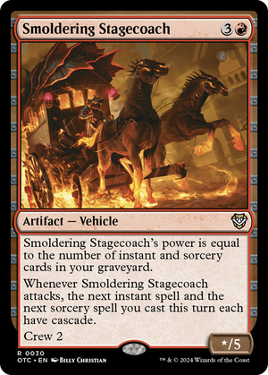 Smoldering Stagecoach (OTC-030) - Outlaws of Thunder Junction Commander - Poke-Collect