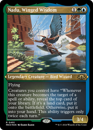 Nadu, Winged Wisdom (Foil Etched) (MH3-491) - Modern Horizons 3 Foil - Poke-Collect