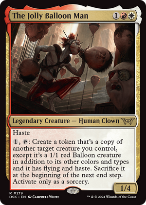 The Jolly Balloon Man (DSK-219) - Duskmourn: House of Horror Foil - Poke-Collect