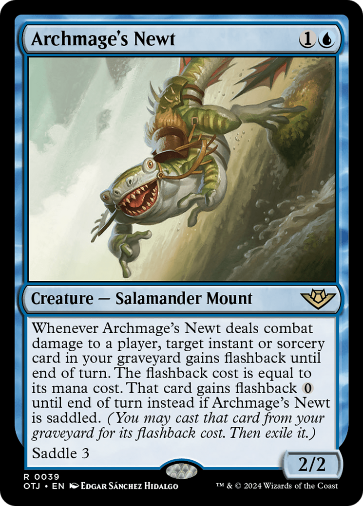 Archmage's Newt (OTJ-039) - Outlaws of Thunder Junction Foil - Poke-Collect