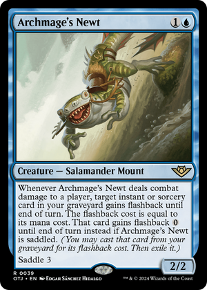 Archmage's Newt (OTJ-039) - Outlaws of Thunder Junction Foil - Poke-Collect