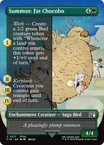 Summon: Fat Chocobo (FIN-371) - FINAL FANTASY: (enchantment) (Borderless) - Poke-Collect
