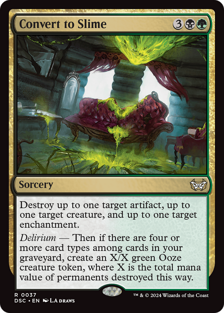 Convert to Slime (DSC-037) - Duskmourn: House of Horror Commander - Poke-Collect