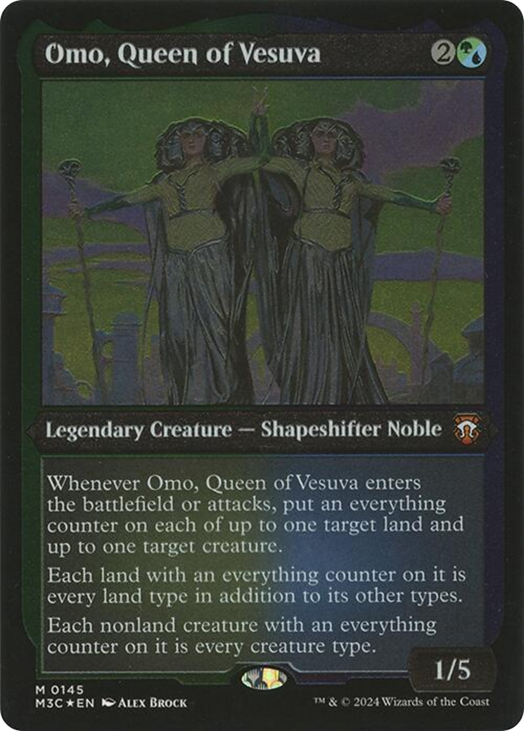 Omo, Queen of Vesuva (M3C-145) - Modern Horizons 3 Commander Foil - Poke-Collect