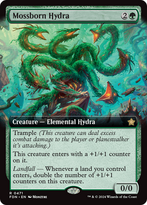 Mossborn Hydra (FDN-471) - Foundations: (Extended Art) Foil - Poke-Collect
