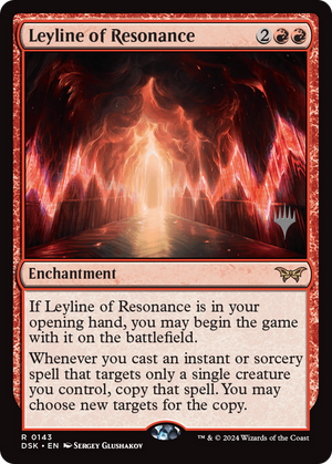 Leyline of Resonance (PPDSK-143) - Duskmourn: House of Horror Promos Foil - Poke-Collect