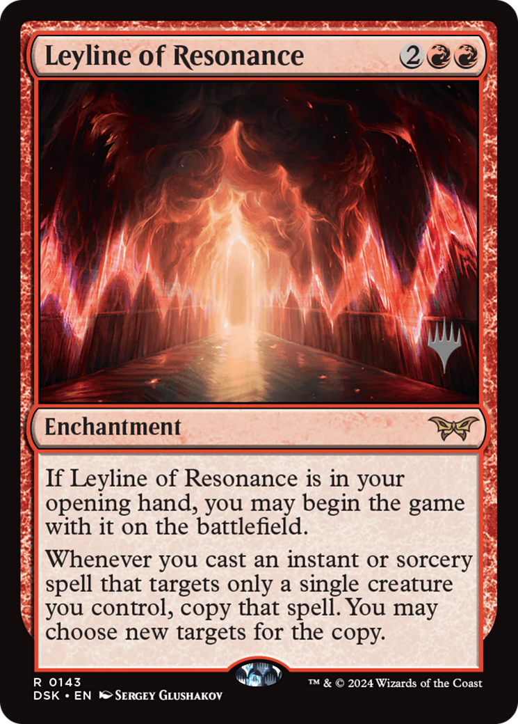 Leyline of Resonance (PPDSK-143) - Duskmourn: House of Horror Promos - Poke-Collect