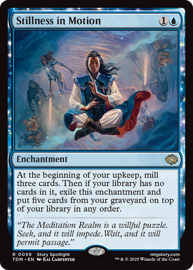 Stillness in Motion (TDM-059) - Tarkir: Dragonstorm: (enchantment) Foil - Poke-Collect