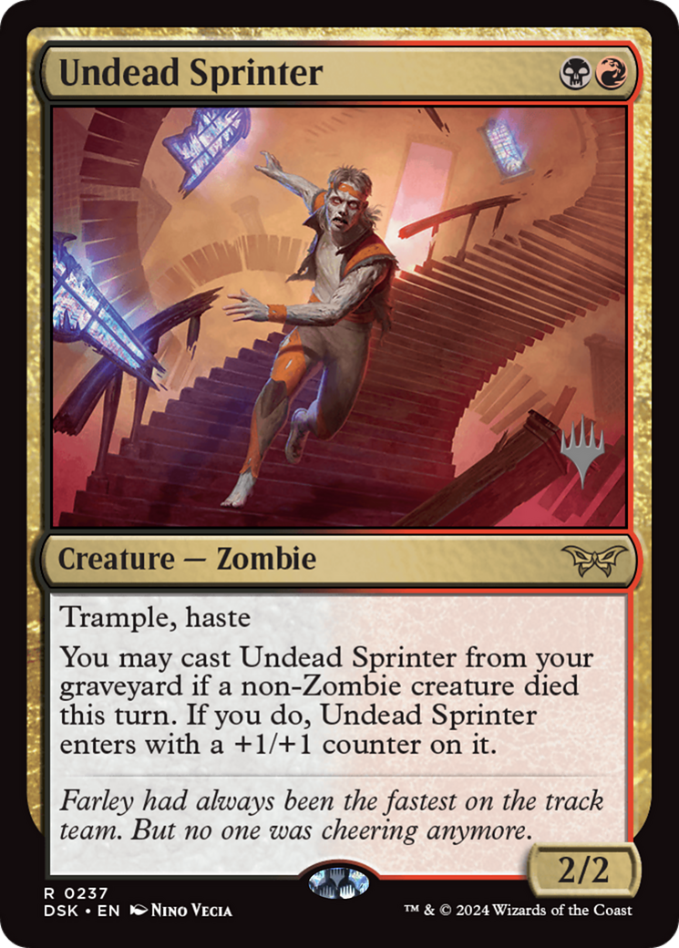 Undead Sprinter (PPDSK-237) - Duskmourn: House of Horror Promos - Poke-Collect