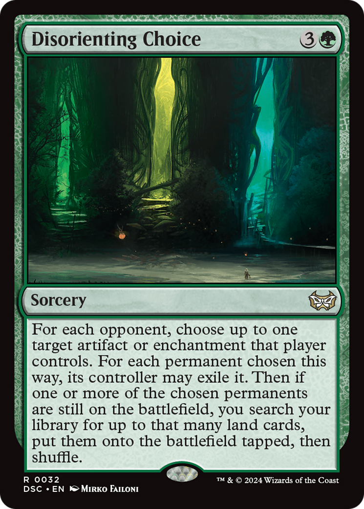 Disorienting Choice (DSC-032) - Duskmourn: House of Horror Commander - Poke-Collect