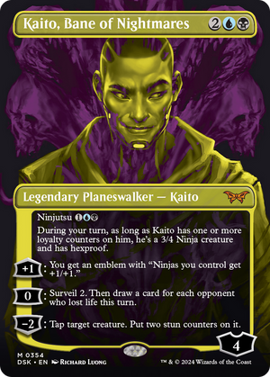 Kaito, Bane of Nightmares (DSK-354) - Duskmourn: House of Horror (Borderless) - Poke-Collect