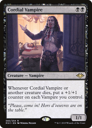 Cordial Vampire (MH1-083) - Modern Horizons Foil - Poke-Collect