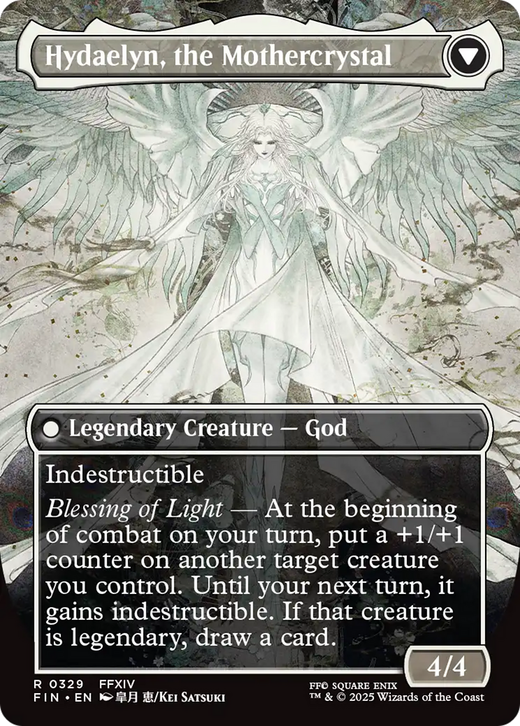 Venat, Heart of Hydaelyn // Hydaelyn, the Mothercrystal (FIN-329) - FINAL FANTASY (Borderless) Foil - Poke-Collect