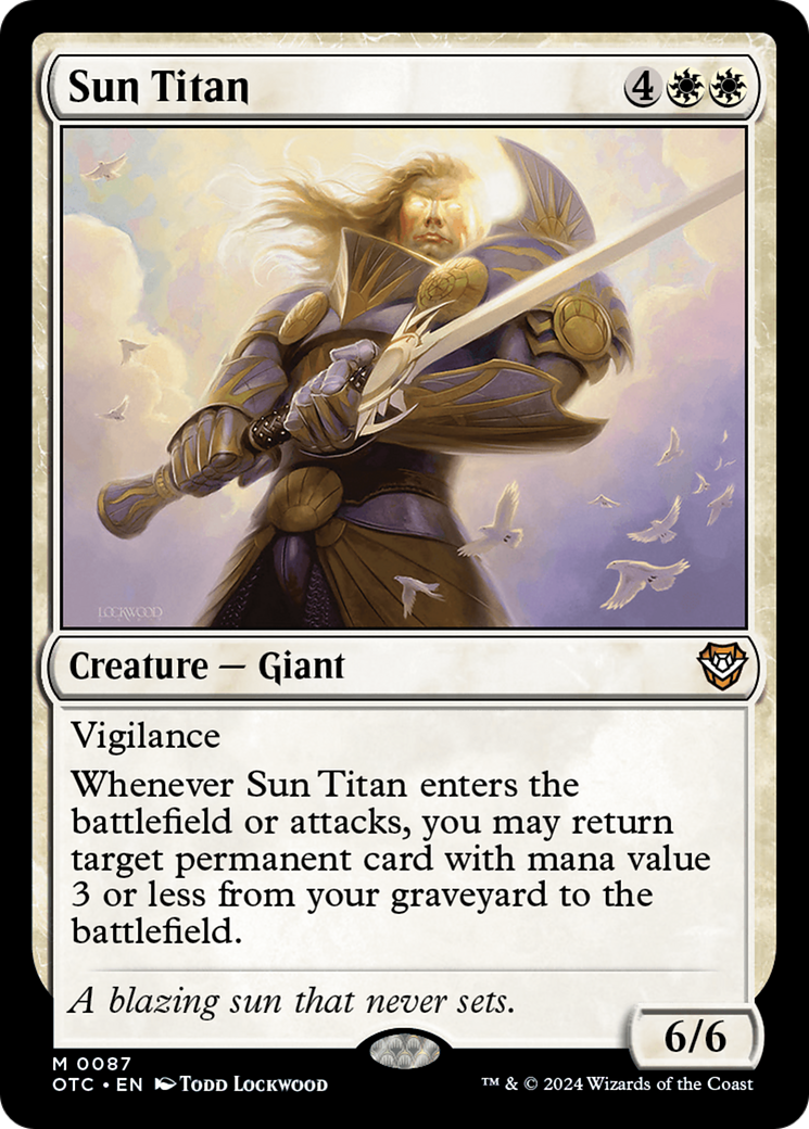 Sun Titan (OTC-087) - Outlaws of Thunder Junction Commander - Poke-Collect