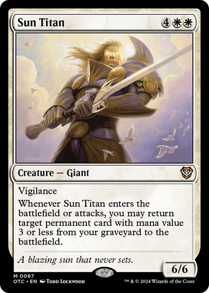 Sun Titan (OTC-087) - Outlaws of Thunder Junction Commander - Poke-Collect