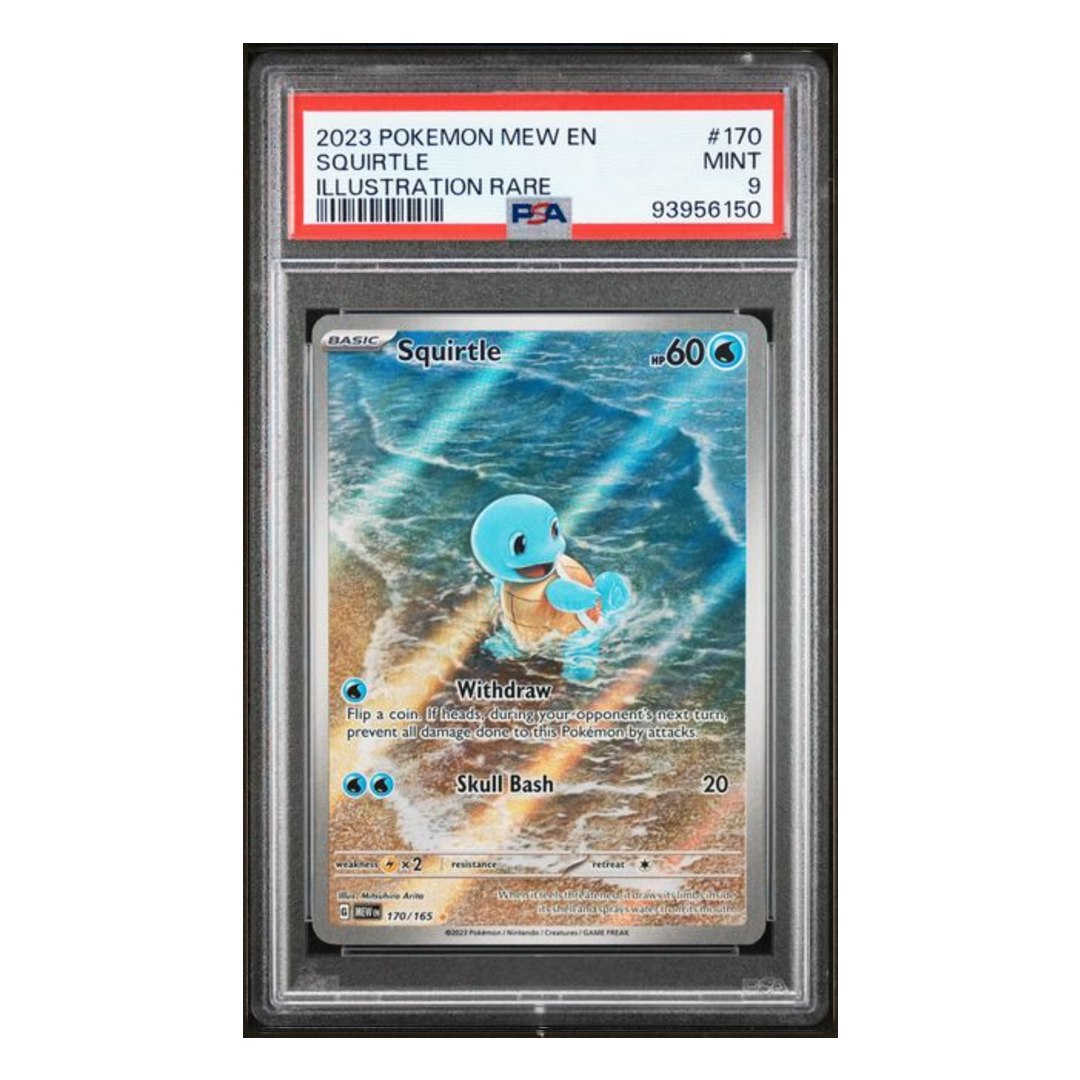 Squirtle Illustration Rare 151 #170 PSA 9 - Poke-Collect