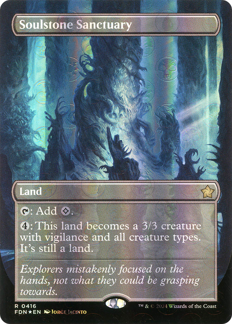 Soulstone Sanctuary (FDN-416) - Foundations (Borderless) Foil - Poke-Collect