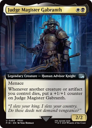 Judge Magister Gabranth (FIN-495) - FINAL FANTASY: (Extended Art) Foil - Poke-Collect