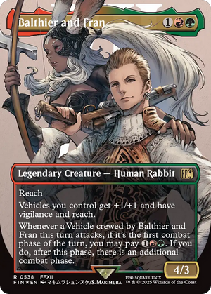 Balthier and Fran (Borderless) (Surge Foil) (0538) (FIN-538) - FINAL FANTASY (Borderless) Foil - Poke-Collect