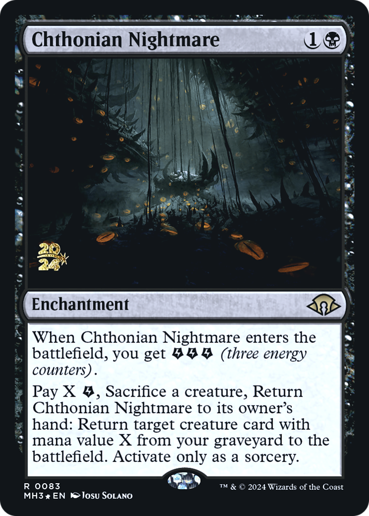 Chthonian Nightmare (PRE-083) - Modern Horizons 3 Promos Foil - Poke-Collect