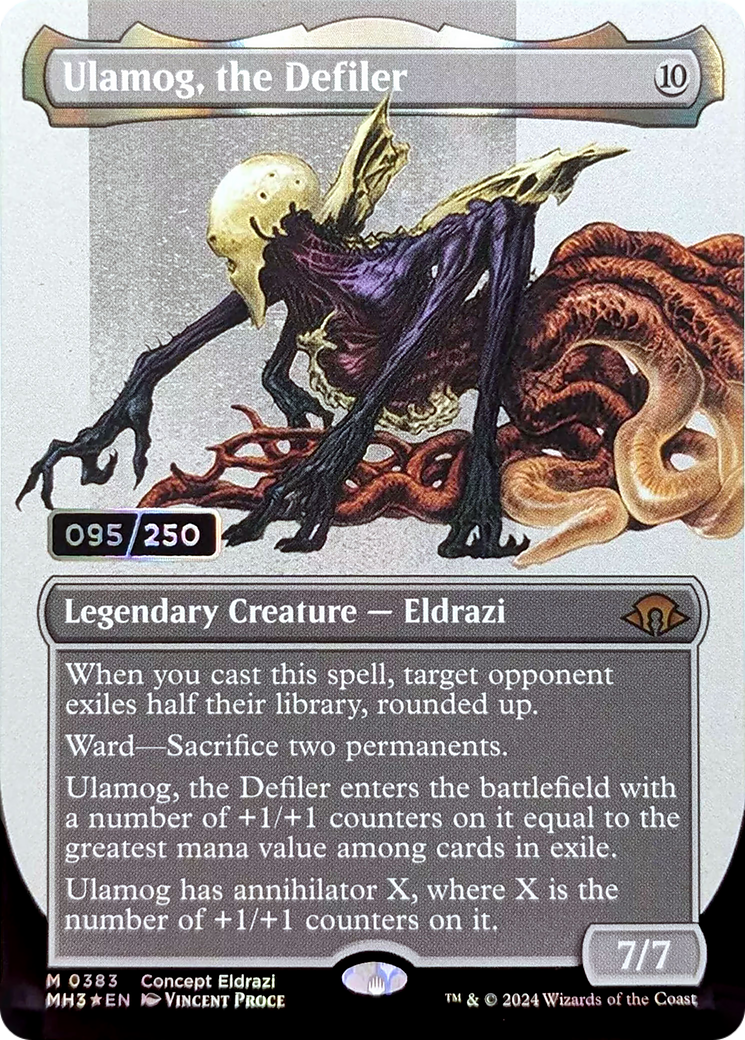 Ulamog, the Defiler (MH3-383) - Modern Horizons 3 (Borderless) Foil - Poke-Collect
