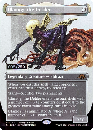 Ulamog, the Defiler (MH3-383) - Modern Horizons 3 (Borderless) Foil - Poke-Collect