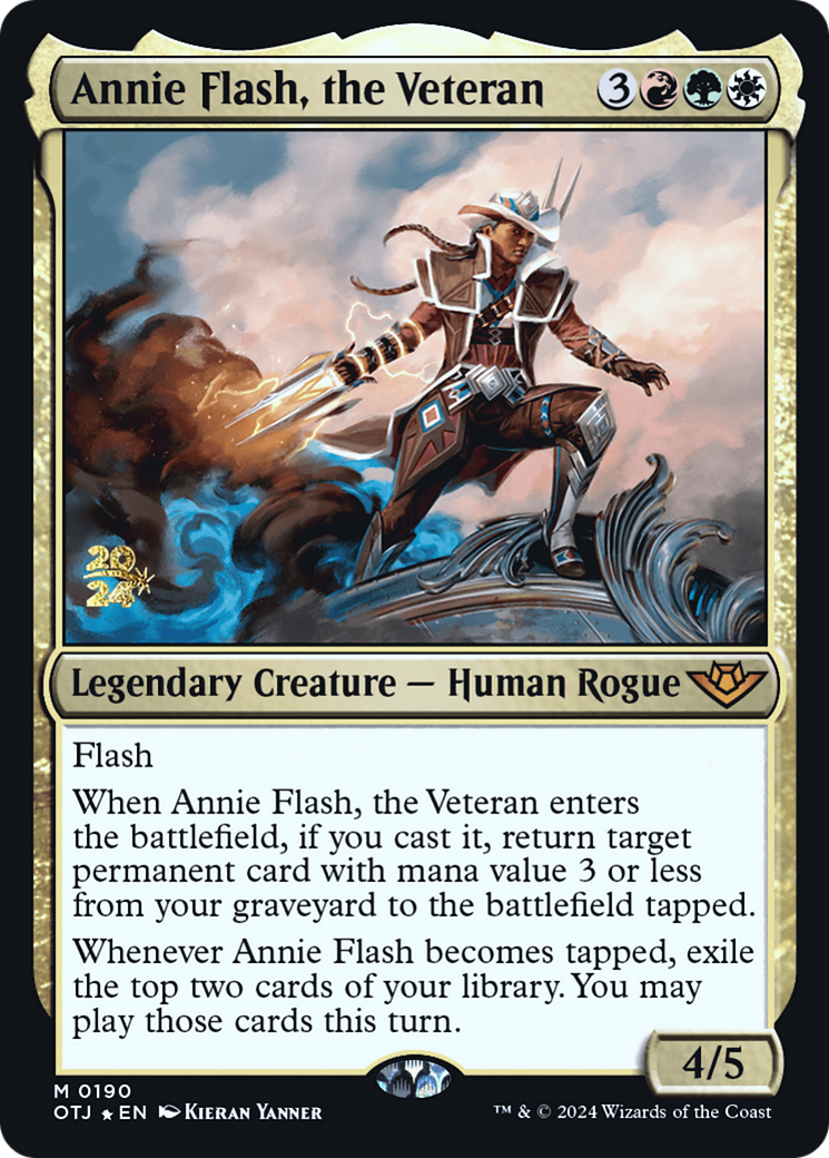 Annie Flash, the Veteran (PRE-190) - Outlaws of Thunder Junction Promos Foil - Poke-Collect