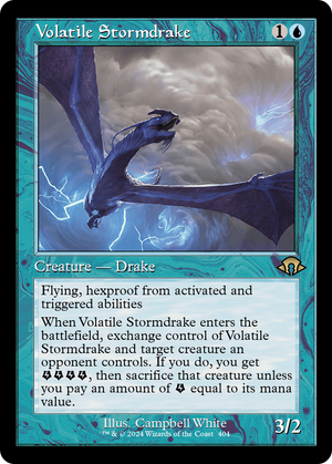 Volatile Stormdrake (Retro Frame) (MH3-404) - Modern Horizons 3 - Poke-Collect