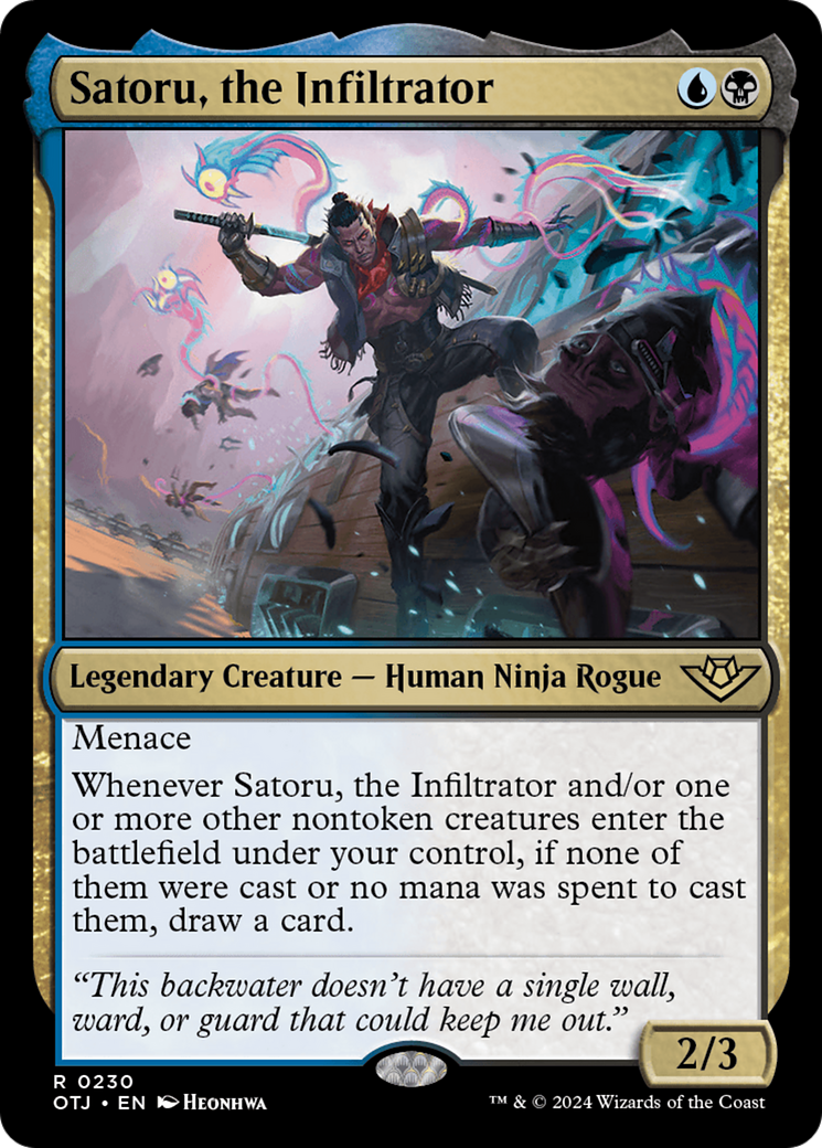 Satoru, the Infiltrator (OTJ-230) - Outlaws of Thunder Junction - Poke-Collect