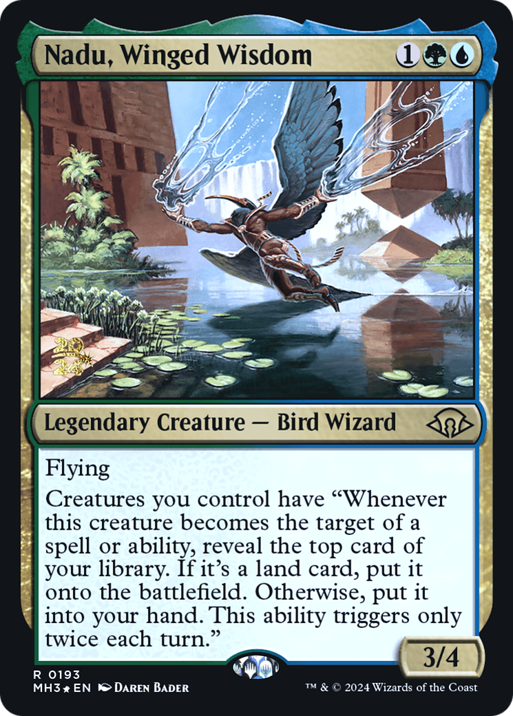 Nadu, Winged Wisdom (PRE-193) - Modern Horizons 3 Promos Foil - Poke-Collect