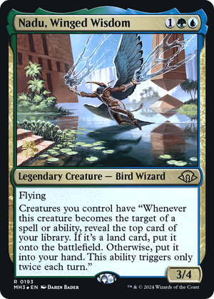 Nadu, Winged Wisdom (PRE-193) - Modern Horizons 3 Promos Foil - Poke-Collect