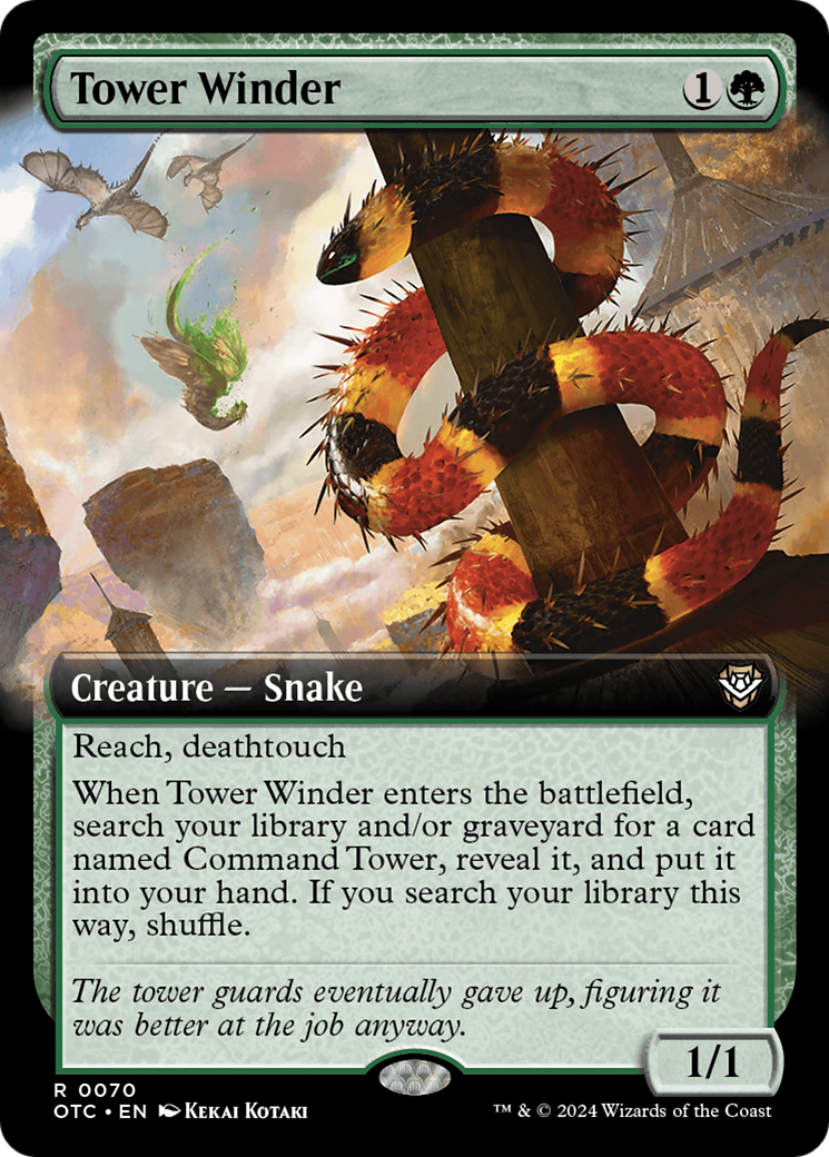 Tower Winder (OTC-070) - Outlaws of Thunder Junction Commander: (Extended Art) - Poke-Collect