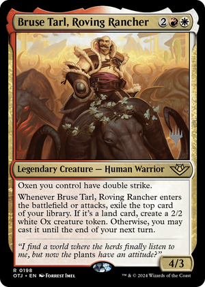 Bruse Tarl, Roving Rancher (PPOTJ-198) - Outlaws of Thunder Junction Promos Foil - Poke-Collect