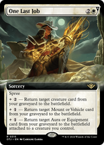 One Last Job (OTJ-315) - Outlaws of Thunder Junction: (Extended Art, spree) Foil - Poke-Collect
