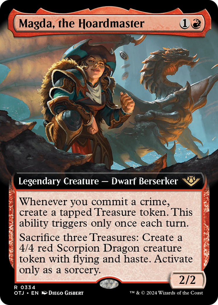 Magda, the Hoardmaster (OTJ-334) - Outlaws of Thunder Junction: (Extended Art) - Poke-Collect