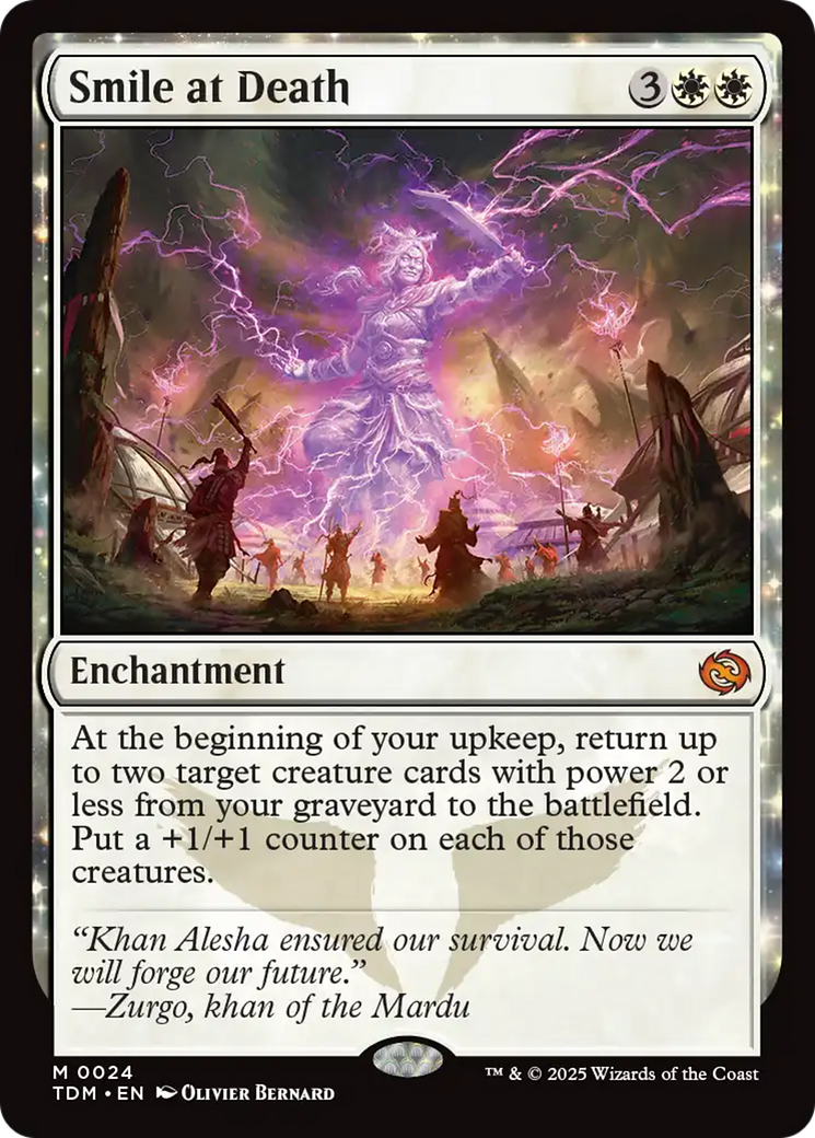 Smile at Death (TDM-024) - Tarkir: Dragonstorm: (enchantment) - Poke-Collect