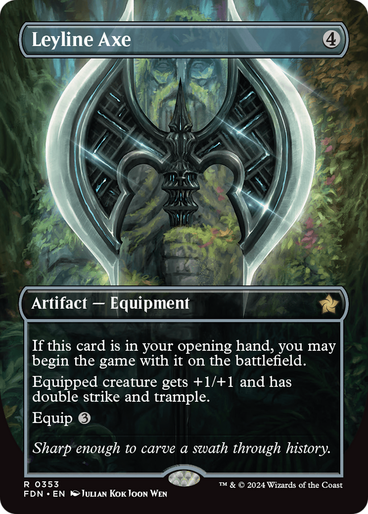 Leyline Axe (FDN-353) - Foundations (Borderless) - Poke-Collect