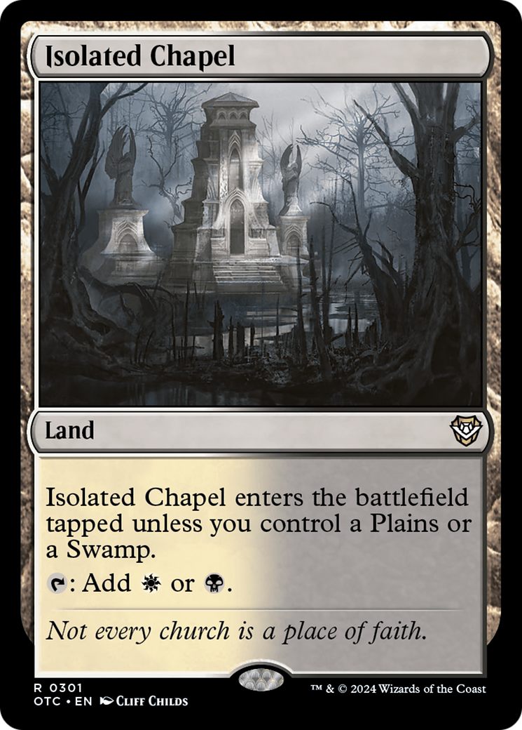 Isolated Chapel (OTC-301) - Outlaws of Thunder Junction Commander - Poke-Collect
