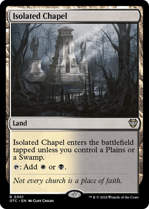 Isolated Chapel (OTC-301) - Outlaws of Thunder Junction Commander - Poke-Collect