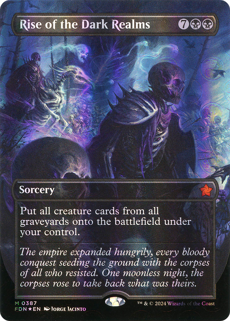 Rise of the Dark Realms (FDN-387) - Foundations (Borderless) Foil - Poke-Collect